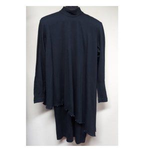 Rosemary Brantley Black Oversized Layered Dress